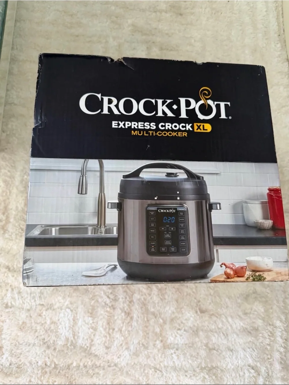 Crock-Pot Express Crock XL 8 Qt Multi-Cooker in Black